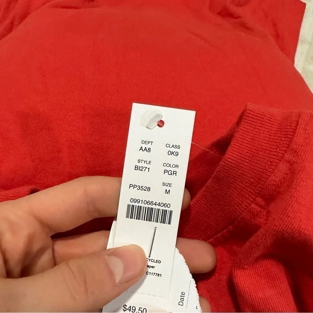 J crew made in the USA fire island pines graphic tee shirt red